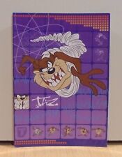 WARNER BROS LOONEY TUNES TAZ PURPLE ADVERTISIGN HARD PAPER POST CARD