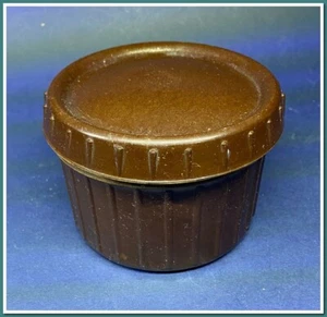 Une magnifique boîte à bibelots vintage en bakélite marron, années 1950 - Picture 1 of 6