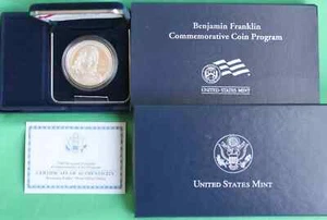 2006 P Ben Franklin Proof Silver One Dollar Founding Father $1 Coin Box and COA - Picture 1 of 1