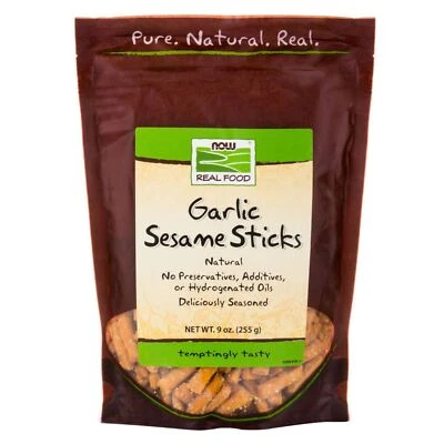Palitos de sésamo de ajo NOW FOODS 9 OZ Foto 1 de 4
