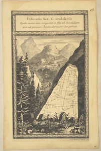 GRÖNDAL Runen MAGIE JAGD Kupferstich um 1780 Schweden Kalligrafie Schrift Zauber - Bild 1 von 6