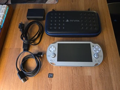 PlayStation PS Vita Ice Silver Rare pch-1000 OLED Console Region free Sony - Image 1 of 4