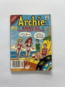 ORIGINAL VINTAGE Comic Book Cartoon Archie Digest Magazine Mancave 47 Annual Kid - Picture 1 of 2