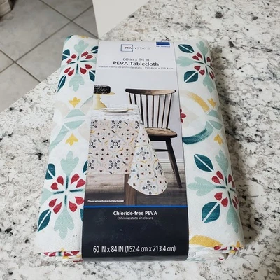 Mainstay Easy Care PEVA Tablecloth 60x84 Inches in Fall Colors - Image 1 of 2