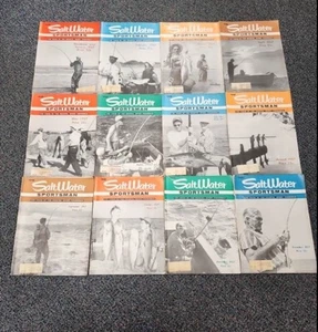 Vintage The Saltwater Sportsman Magazine Jan.-Dec. 1957 12 Issues Nice! - Picture 1 of 12