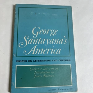 George Santayana / Santayana on America Essays Notes and Letters on American - Picture 1 of 12