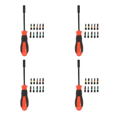 4 Kreuzschraubendreher -Bits -Griff Sicherheitsbit Set Multi -Bit - Bild 1 von 4