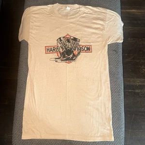 Vintage 80s Harley Davidson Biker Motorcycle 3d Rare Panhead Engine XL (46) USA - Picture 1 of 11