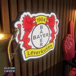 Bayer 04 Leverkusen Logo Led Football Team Lightbox RGB Wall Display Light Sign - Picture 1 of 5