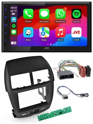 JVC Bluetooth 2DIN MP3 DAB USB Autoradio für Mitsubishi ASX 2010-2014 - Bild 1 von 4