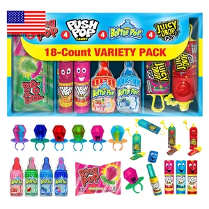 Candy Variety Pack, 18 Count Assorted Lollipops, Bulk Individually Wrapped Ring - Picture 1 of 8