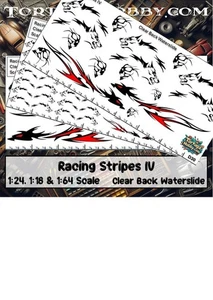 Racing Stripes IV - Waterslide - 1:24 Scale - Model / Derby Decal Sets - Picture 1 of 11
