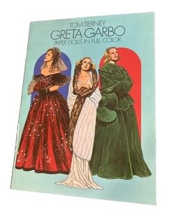 GRETA GARBO Paper Dolls In Full Color  1985 Dover Pub. Book By Tom Tierney NEW - Picture 1 of 11