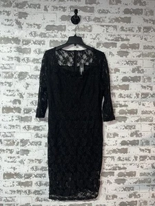 NWT! Allegra K Long Sleeve Lace Bodycon Dress - Black Size XL - Picture 1 of 7
