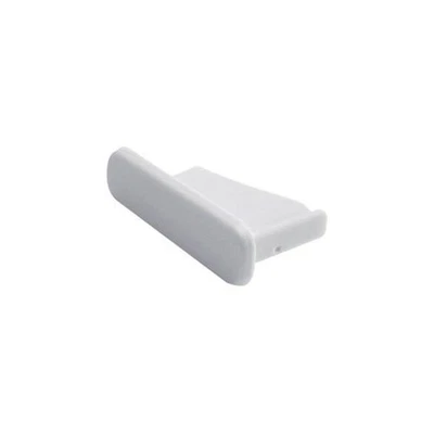 Hager KZN021 End Cap Plastic White 1 piece Suitable for 1-pin phase rail - Image 1 of 2