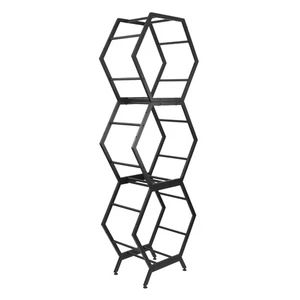 3pcs Car Tire Rims Display Stand Hexagon Frame Wheel Hub Rack Floor Standing USA - Bild 1 von 12