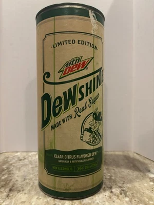 UNOPENED! SEALED! DEWSHINE MOUNTAIN DEW 25 OZ LIMITED EDITION GLASS BOTTLE JUG! - Image 1 of 4