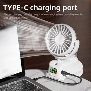 Mini Clip on Fan with Misting Feature 4 Speed Settings for Home and Office Use - Photo 1/5