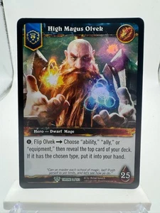 World of Warcraft TCG Throne Foil Hero High Magus Olvek - Foto 1 di 2