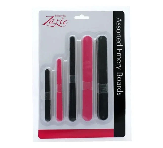 Zazie Assorted Emery Boards 30 Files Nail File Ladies Hand Care Manicure