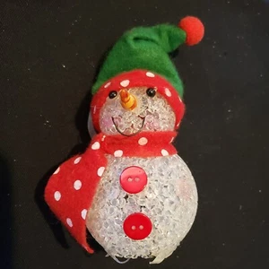 Pequeño muñeco de nieve de plástico palomitas de maíz de colección - Imagen 1 de 6