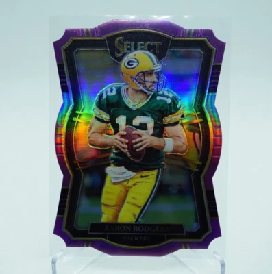 🔥2017 Select Aaron Rodgers Packers Premier Level Prizm Purple /75!!🔥 - Image 1 of 2