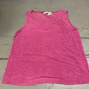 White Stag Tank Top Women’s XL 16-18 Pink Stretch Shirt - Picture 1 of 7