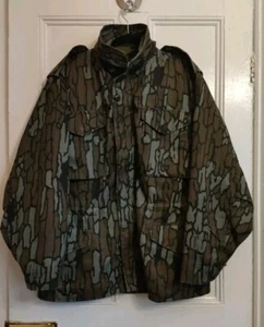 Genuine Vintage Alpha Industries Made In USA, TreBark M-65 w/ Liner, Large 44" - Picture 1 of 8