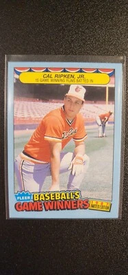 1987 Fleer Limited Edition Baseball's Game Winners #37 - Cal Ripken Jr. - Image 1 of 2