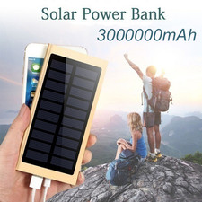 3000000mAh Super Portable Charger Solar Power Bank 2USB for Cell Phone NEW 2022