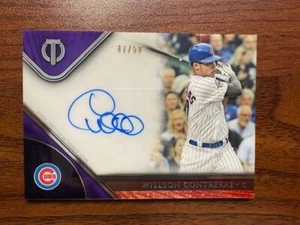 2017 Topps Tribute Purple Willson Contreras Auto /50 - Picture 1 of 2