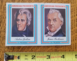 1974 Visual Panographics, Inc. Presidents Info Card, Buchanan & Jackson - Picture 1 of 5