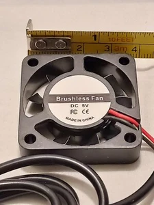 CPU Cooler 5v Brushless USB Fan 40mm x 40mm x 10mm - 6.3CFM 4000RPM, 21dBA Noise - Picture 1 of 7