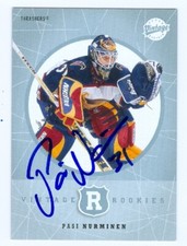 Pasi Nurminen autographed Hockey Card (Thrashers) 2002 Upper Deck Vintage #321