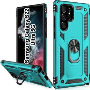 Military Grade Armor Rugged Case Samsung Galaxy S22 Ultra 6.8 Magnetic Kinkstand - Picture 1 of 8
