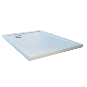 PLATO DE DUCHA ACRÍLICO 70x100 RECTANGULAR ANGULAR ULTRASLIM BAÑO PIEDRA BLANCO - Imagen 1 de 6