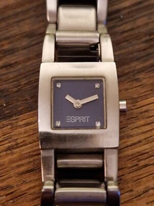 ESPRIT 41112 Tank Damenuhr Edelstahl mit Swiss Ronda 751 Uhrwerk sehr schön - Bild 1 von 9