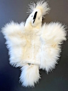 Cockatoo, Jozzies Australian Plush Puppet, NWT, 14" long, white with black beak - Picture 1 of 7