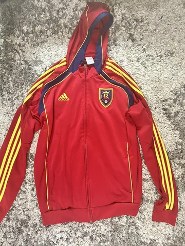 Real Salt Lake MLS Soccer Adidas Men's XL Track Jacket RSL  Full Zip  Utah Cover