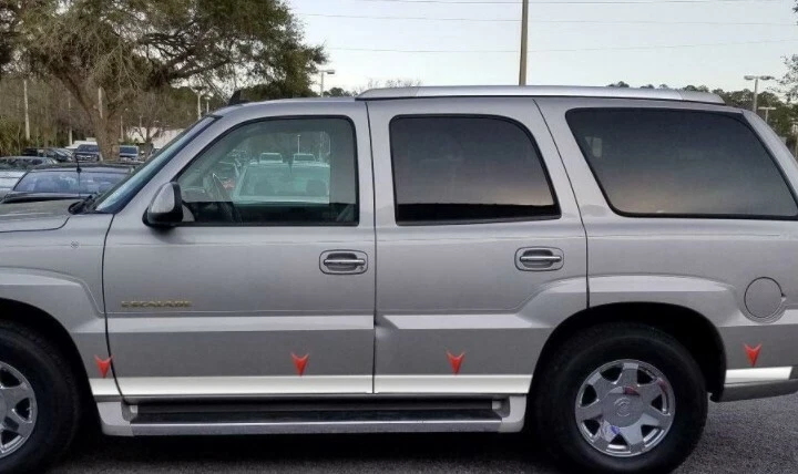 Stainless Steel 4" Wide Rocker Panel 12P Fits Cadillac Escalade 4-Door ESV 01-06 - Image 1 of 1