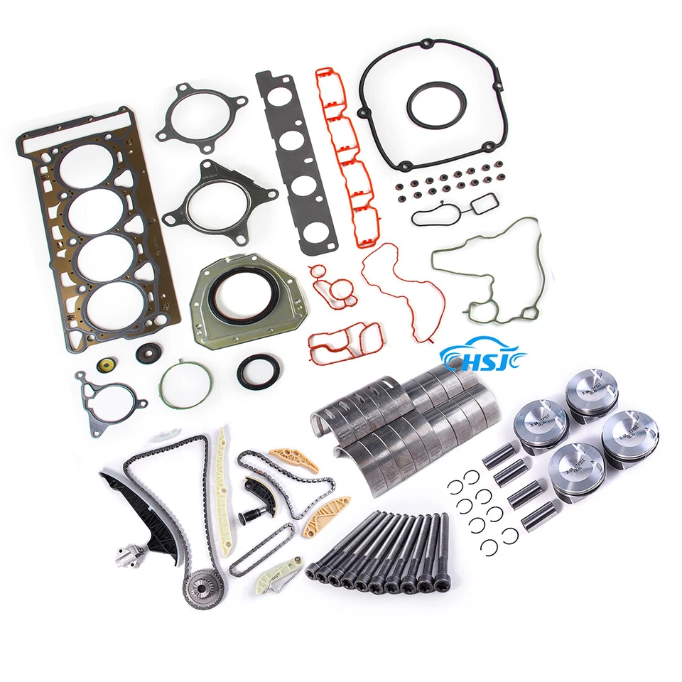 Juego de reconstrucción de revisión de motor EA888 para VW Golf Jetta Tiguan AUDI 2.0T  Foto 1 de 4