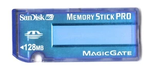 SanDisk Memory Stick Pro Magic Gate 128MB SDMSV-128 Genuine Camera Memory Card - Picture 1 of 2