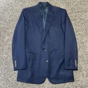 Vintage Polo Ralph Lauren Suit Jacket Mens 44L 2 Button Navy Made In USA - Picture 1 of 19