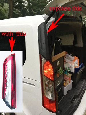 Tail Light set conversion upper Ford Transit Connect Titanium, XL XLT 2014-19  - Image 1 of 4