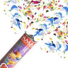 ????3 SPARACORIANDOLI COLORATI 60 CM MATRIMONIO MULTICOLORE CANNONE C0244