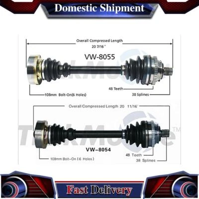 Junta del eje de transmisión delantero CV para Volkswagen EuroVan 1993 1994 1995 1996 Foto 1 de 3