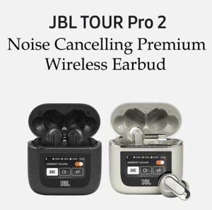 JBL Tour Pro 2 True Wireless Bluetooth Earbuds Noise Cancelling Alexa Touch LCD - Picture 1 of 1