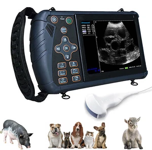 Tragbarer Veterinär Ultraschallscanner 3,5MHz konvexer Sonde für Schweine Schafe - Bild 1 von 16