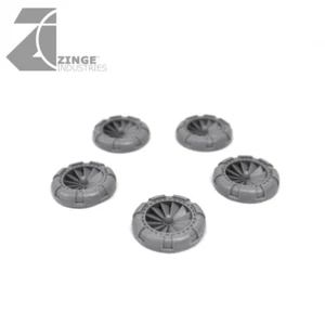 Zinge Industries Fans Large 30mm Detailed x5 Scenery Conversion Bits New S-FAN02 - Picture 1 of 2