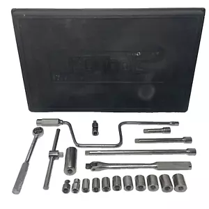 Vintage K-D Tools - 20Pc Tool Set - 3/8" Drive - Sockets & More - Used - Good - Picture 1 of 24